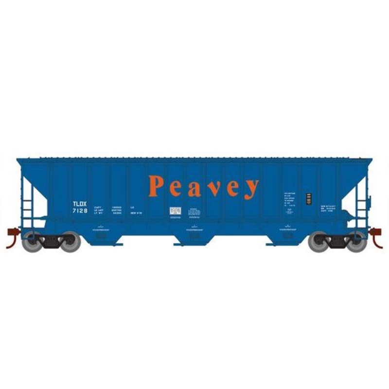 Athearn RTR 22274 HO Scale PS 4740 Covered Hopper Peavey TLDX 7128