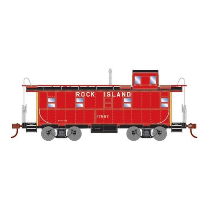 Athearn RTR 74029 HO Scale Cupola Caboose Rock Island RI 17867