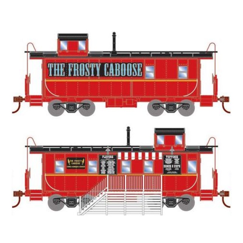 Athearn RTR 74039 HO Scale Concession Cupola Caboose Set The Frosty Caboose