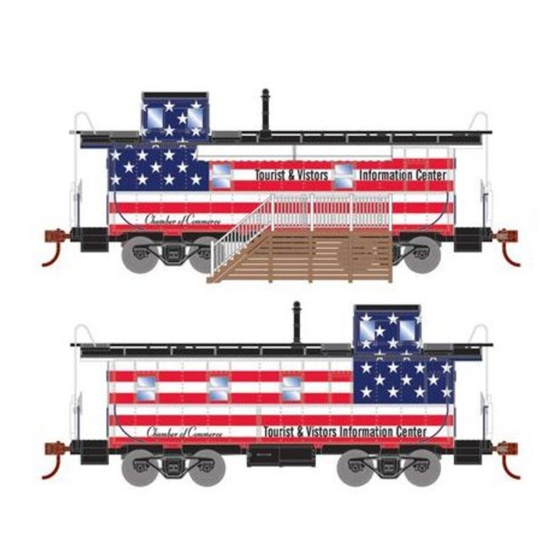 Athearn RTR 74042 HO Scale Concession Cupola Caboose Set Chamber of Commerce