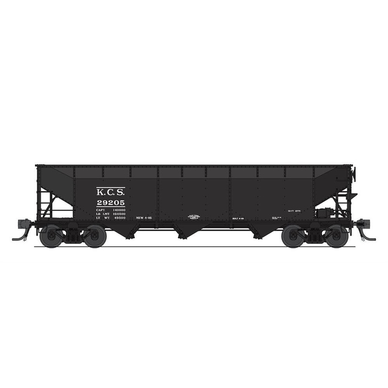 Broadway Limited Imports 8112 HO Scale 70 Ton Triple Hopper Kansas City Southern KCS 4 Pack