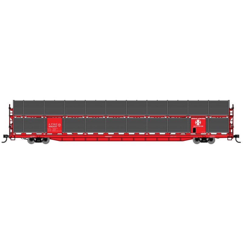 Walthers Mainline 910-8101 HO Scale 89' Bi-Level Shielded Auto Rack Santa Fe ATSF 88007