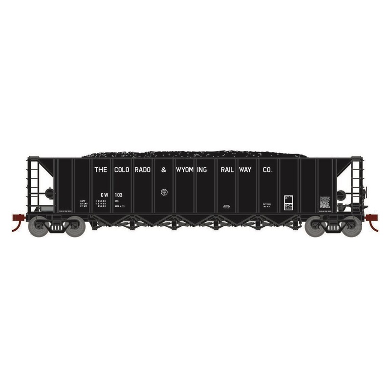 Athearn RTR 1011 HO Scale Ortner 5-Bay Hopper Colorado & Wyoming CW 103
