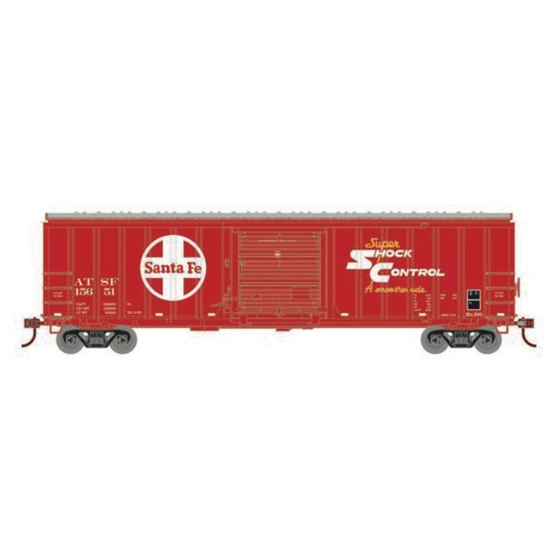 Athearn RTR 1018 HO Scale 50' ACF Outside Post Boxcar Santa Fe ATSF 15651