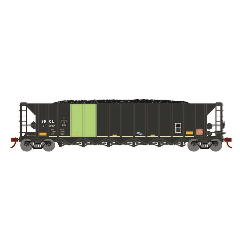 Athearn RTR 1105 HO Scale Ortner 5-Bay Hopper South Kansas & Oklahoma SKOL 5-Pack #2