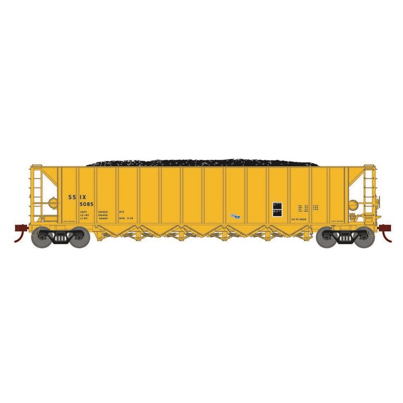 Athearn RTR 1117 HO Scale Ortner 5-Bay Hopper ITEL Corporation SSIX 5085