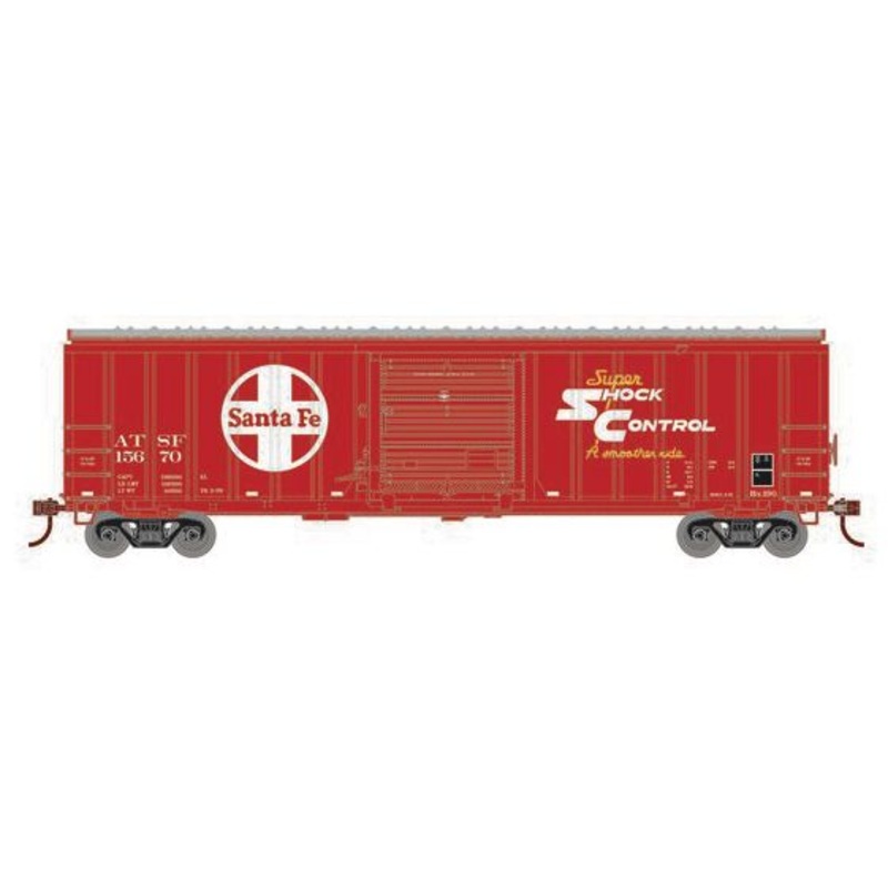 Athearn RTR 1147 HO Scale 50' ACF Outside Post Boxcar Santa Fe ATSF 15670