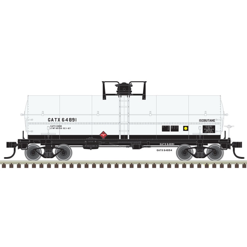 Atlas Master 20007349 HO Scale 11,000 Gallon Tank Car GATX (Isobutane) 64891