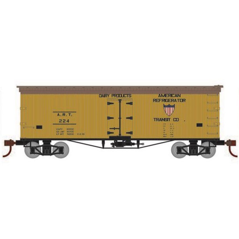 Roundhouse 1010 HO Scale 36' Wood Reefer American Refrigerator Transit ART 224