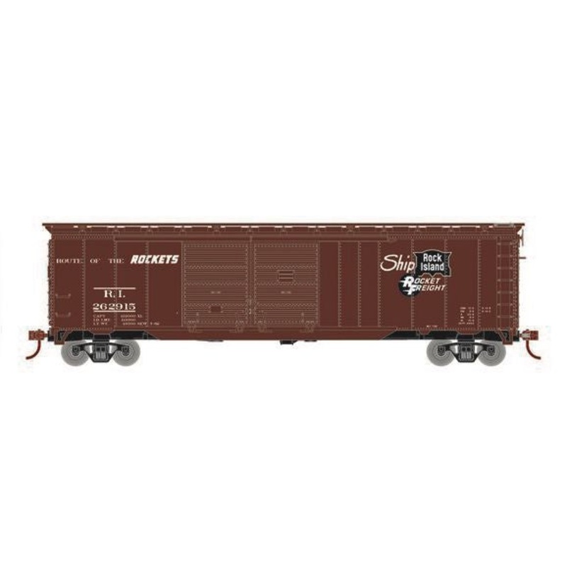 Roundhouse 1036 HO Scale 50' Double Door Boxcar Rock Island RI "Rocket Freight" 262915