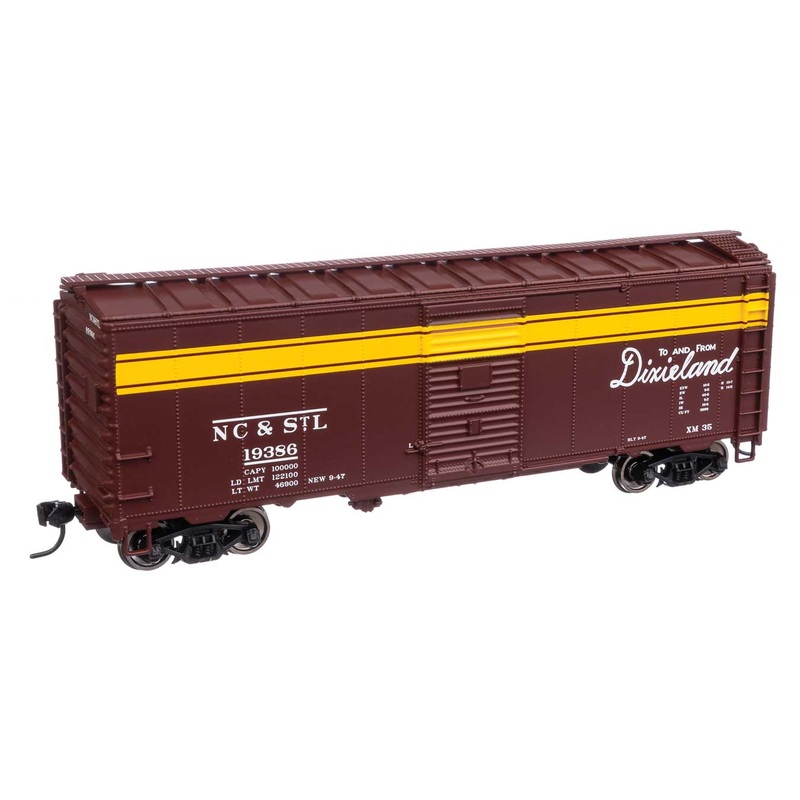 Walthers Mainline 910-1364 HO Scale 40' AAR 1944 Boxcar NC&StL 19386