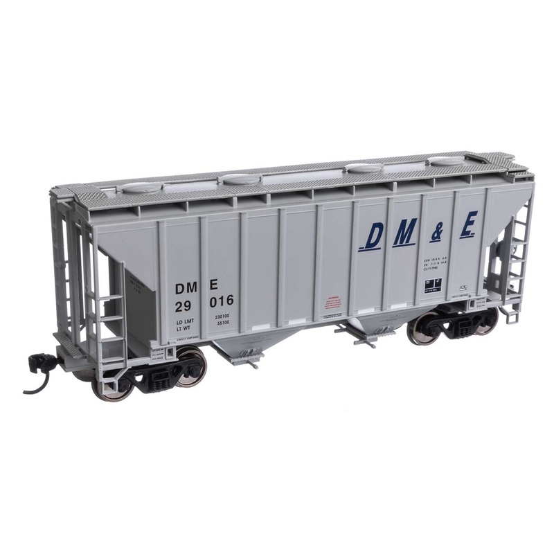 Walthers Mainline 910-7982 HO Scale 37' 2980 Cu-Ft 2-Bay Hopper DM&E 29016