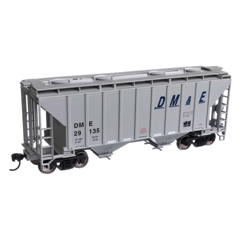 Walthers Mainline 910-7983 HO Scale 37' 2980 Cu-Ft 2-Bay Hopper DM&E 29135