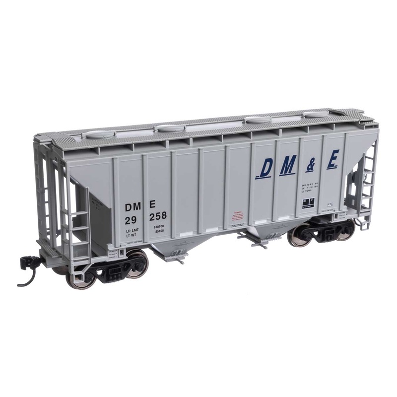Walthers Mainline 910-7984 HO Scale 37' 2980 Cu-Ft 2-Bay Hopper DM&E 29258