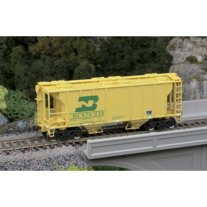 Atlas Trainman 20006594 HO Scale PS-2 Covered Hopper Burlington Northern Scale Monitor Car BN 979038