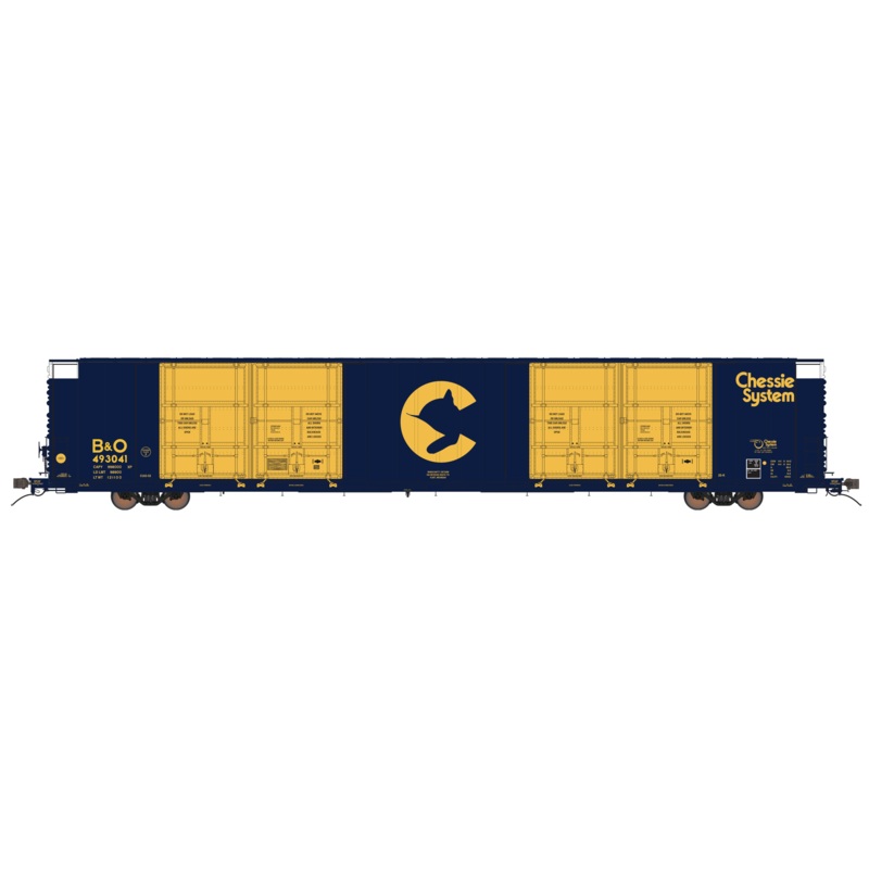 Class One Model Works FC00404 HO Scale Thrall 86' 8 Door Boxcar Chessie System B&O 493055