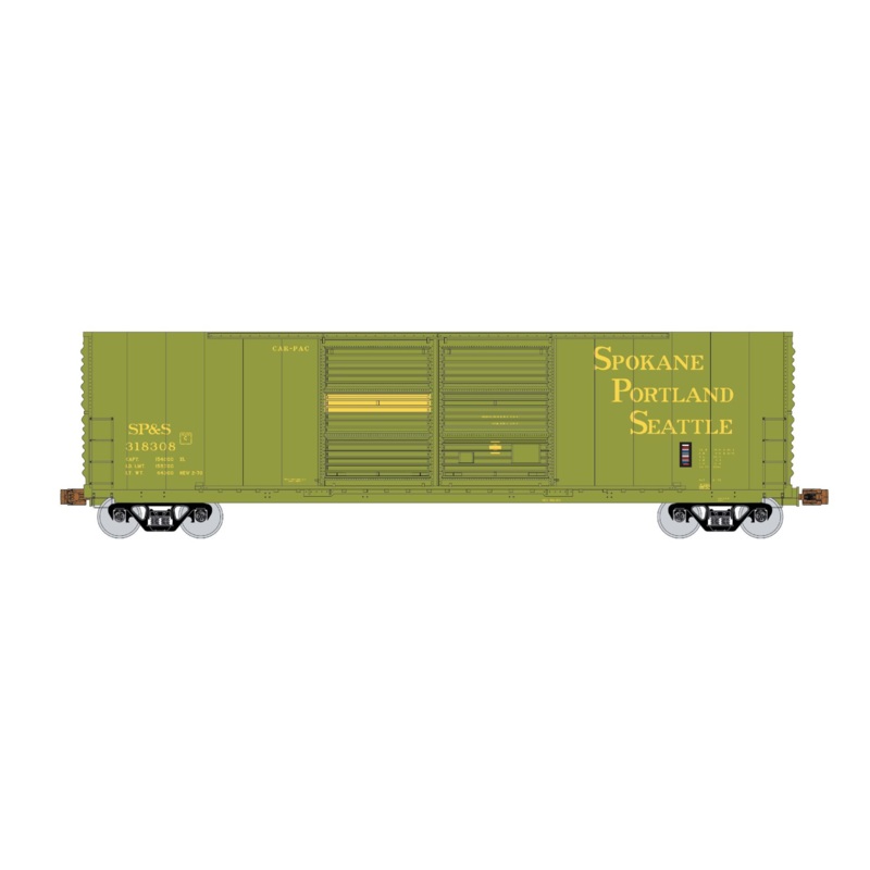 Exactrail Express EX1001-5 HO Scale Gunderson 5200 Boxcar Spokane Portland & Seattle SP&S 318321