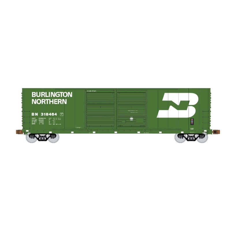 Exactrail Express EX1003-07 HO Scale Gunderson 5200 Boxcar Burlington Northern BN 318464