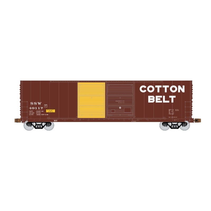 Exactrail Express EX1017-5 HO Scale Gunderson 5200 Boxcar Cotton Belt SSW 49209
