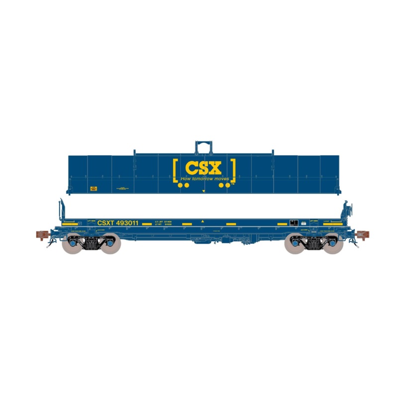 ScaleTrains Rivet 39292 HO Scale Thrall-Trinity 42 Single-Hood Coil Steel Car CSXT 493449