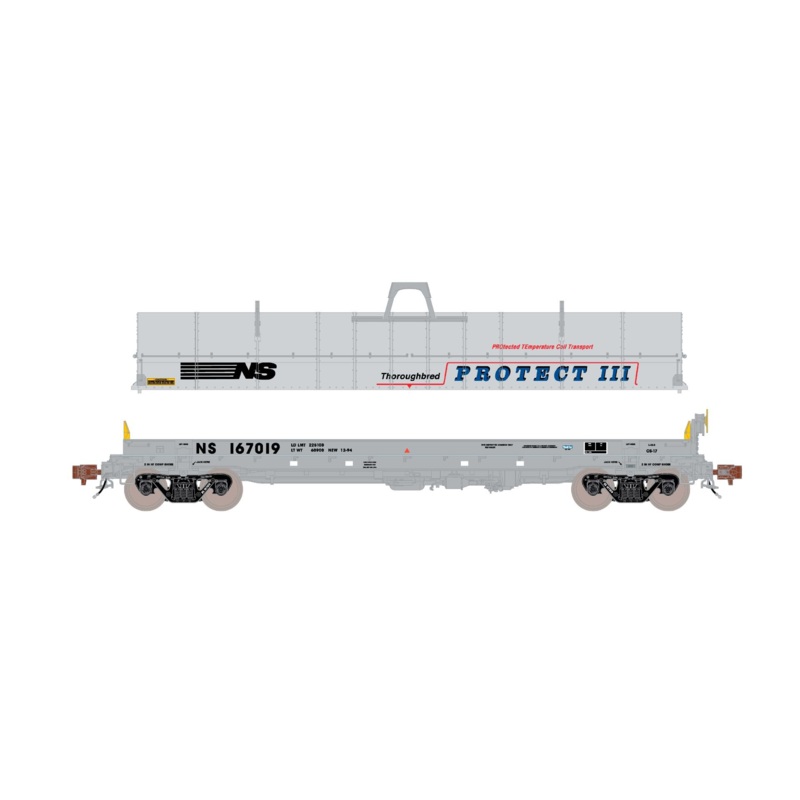 ScaleTrains Rivet 39295 HO Scale Thrall-Trinity 42 Coil Steel Car Norfolk Southern NS 167046