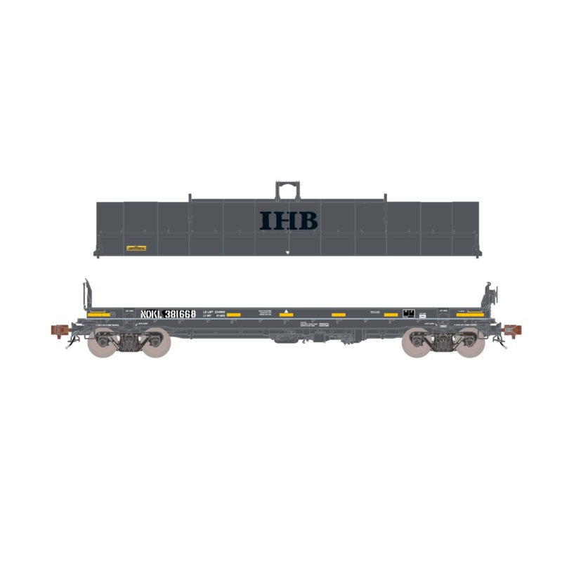 ScaleTrains Rivet 39312 HO Scale Thrall-Trinity 42 Single-Hood Coil Steel Car Ex-IHB NOKL 381673