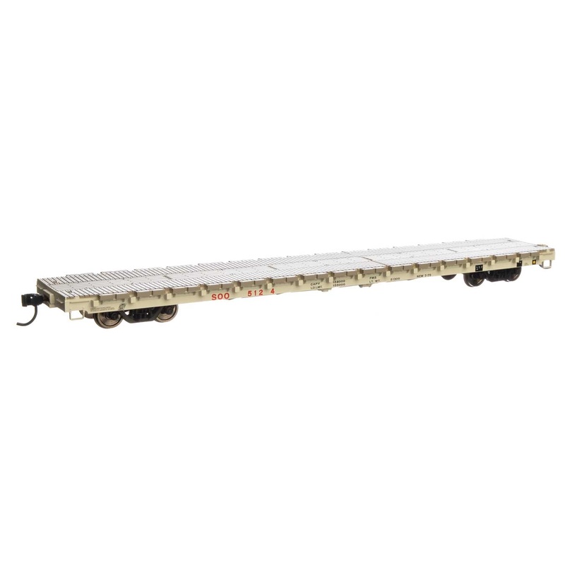 Walthers Mainline 910-5408 HO Scale 60' PS Flatcar SOO Line 5124