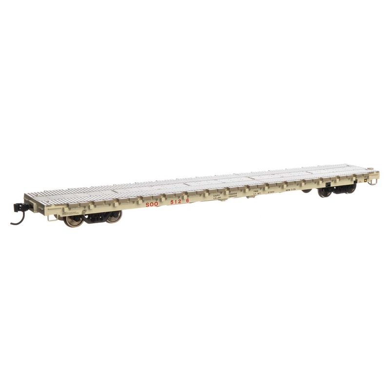 Walthers Mainline 910-5409 HO Scale 60' PS Flatcar SOO Line 5126