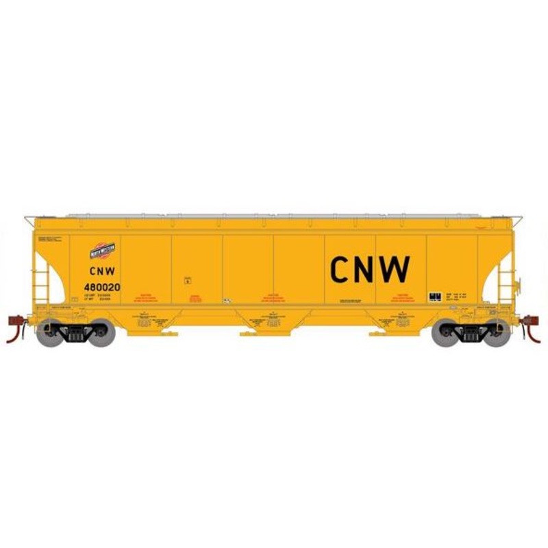 Athearn Genesis G1059 HO Scale Trinity 5161 Covered Hopper Chicago North Western CNW 480020