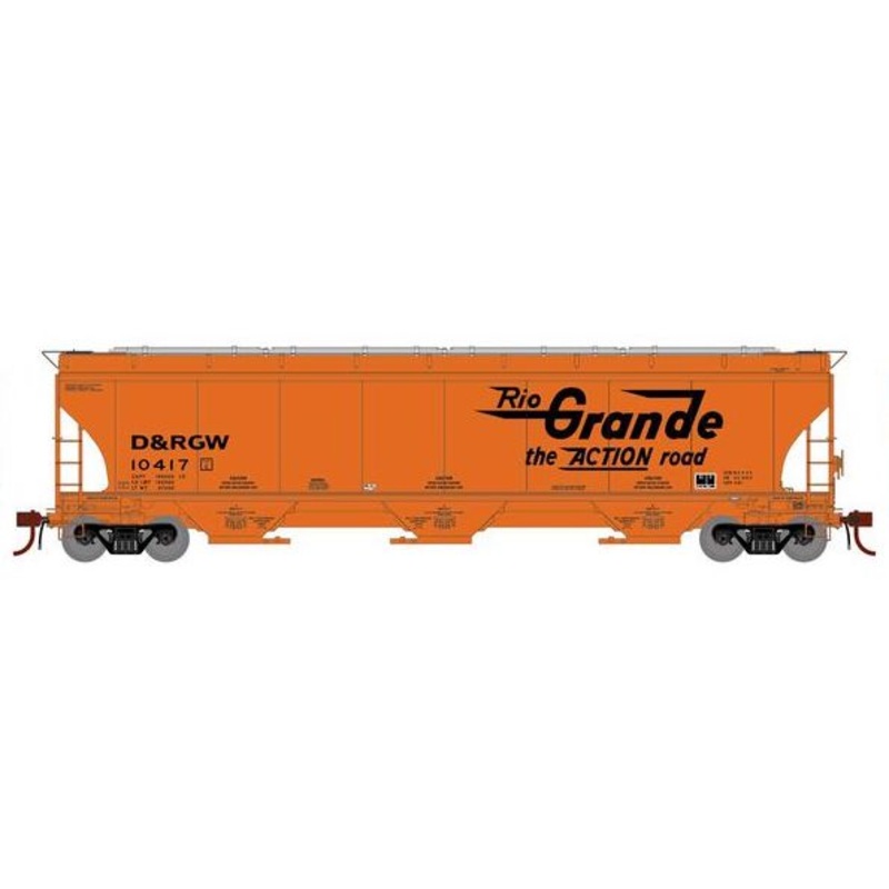 Athearn Genesis G1060 HO Scale Trinity 5161 Covered Hopper Rio Grande DRGW 10417