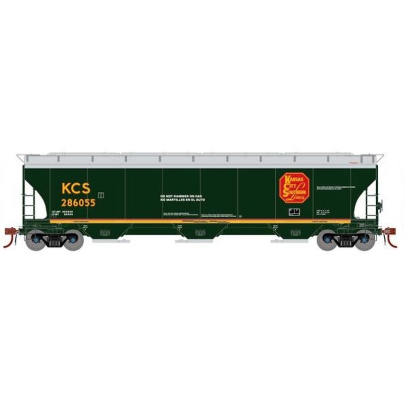 Athearn Genesis G1064 HO Scale Trinity 5161 Covered Hopper Kansas City Southern KCS 286055