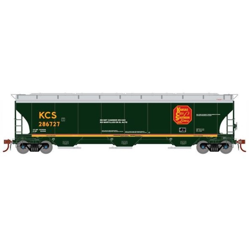 Athearn Genesis G1065 HO Scale Trinity 5161 Covered Hopper Kansas City Southern KCS 286727