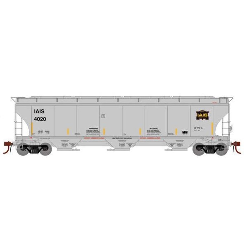 Athearn Genesis G1069 HO Scale Trinity 5161 Covered Hopper Iowa Interstate IAIS 4020