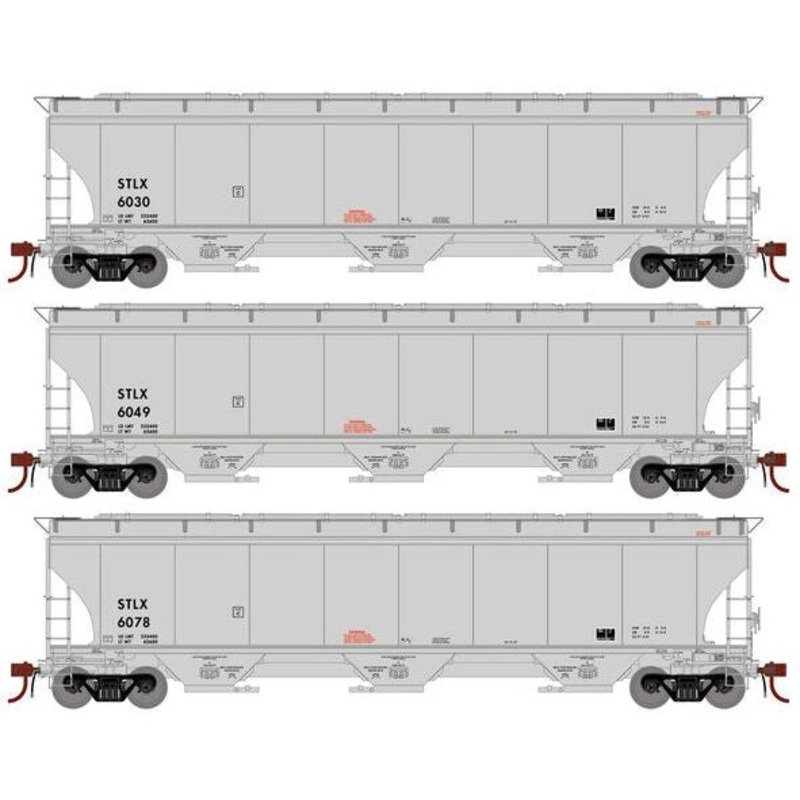 Athearn Genesis G1082 HO Scale Trinity 5161 Covered Hopper Tate & Lyle STLX 3-Pack #2