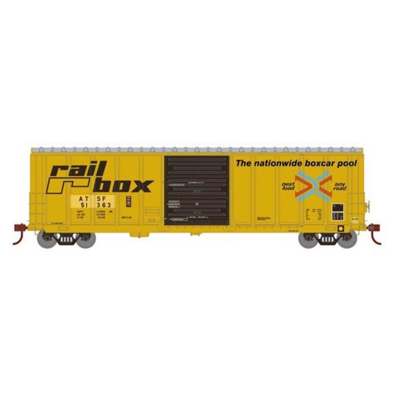 Athearn RTR 1365 HO Scale PS 5277 Boxcar Santa Fe (Ex-Railbox) ATSF 51363 Primed for Grime