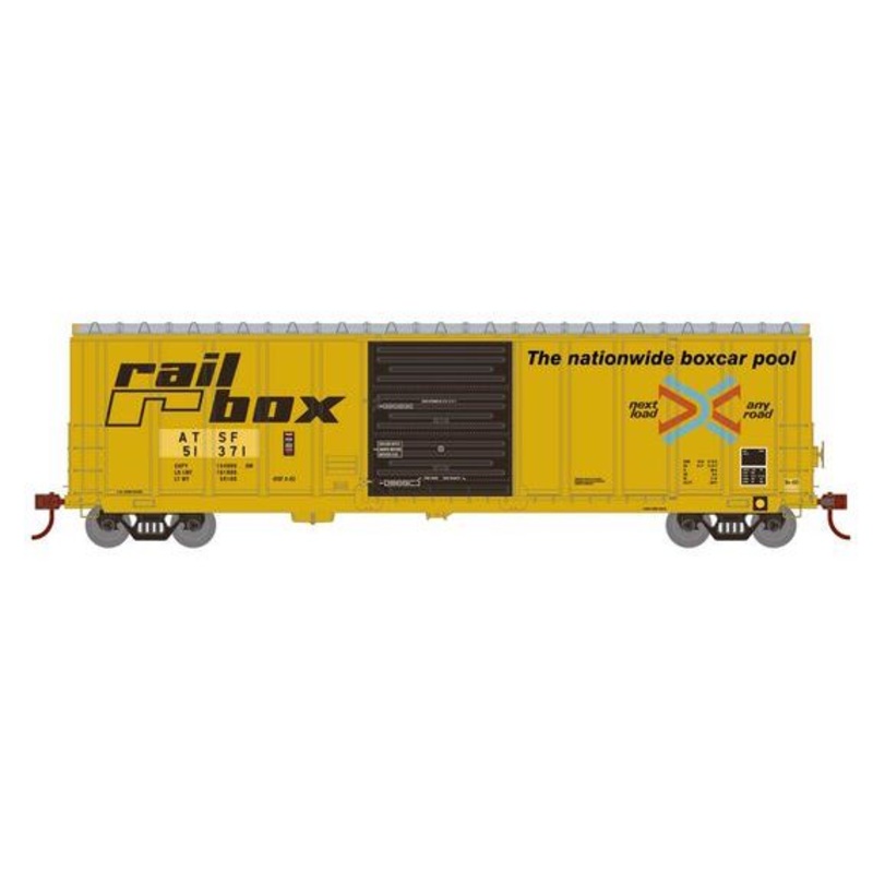 Athearn RTR 1366 HO Scale PS 5277 Boxcar Santa Fe (Ex-Railbox) ATSF 51371 Primed for Grime