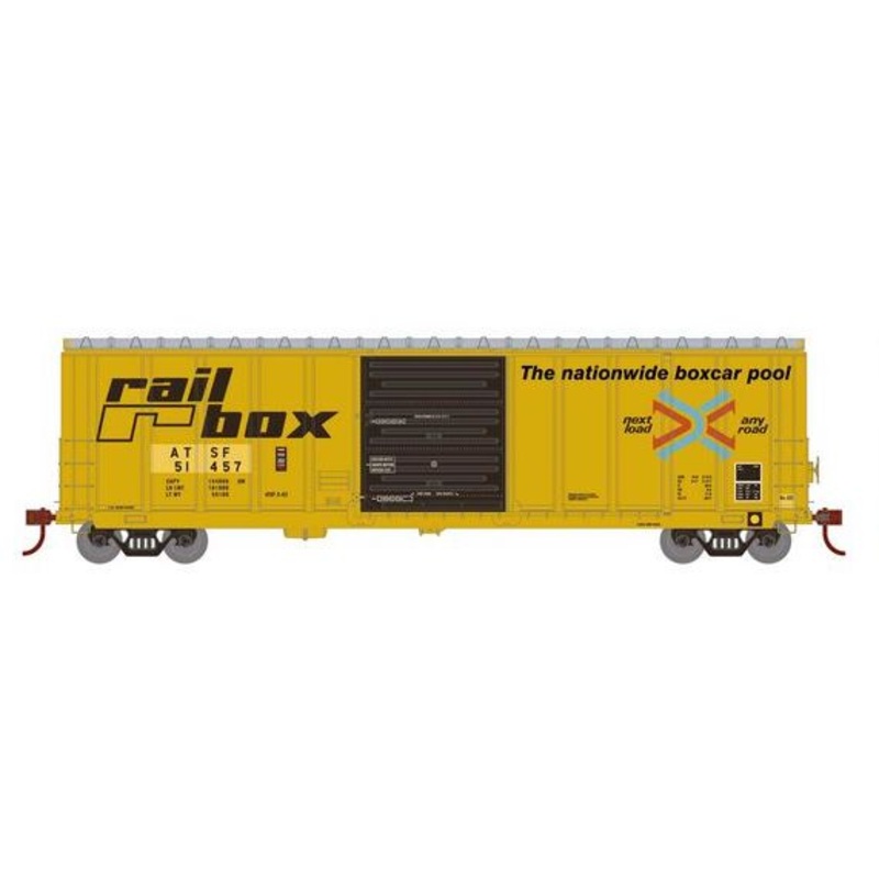 Athearn RTR 1367 HO Scale PS 5277 Boxcar Santa Fe (Ex-Railbox) ATSF 51457 Primed for Grime