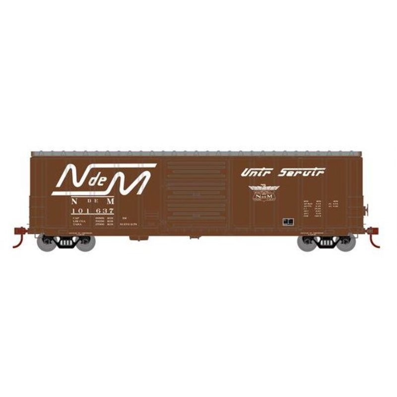 Athearn RTR 1375 HO Scale PS 5277 Boxcar Nacionales de Mxico NdeM 101637