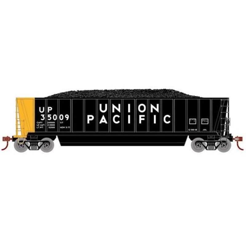 Athearn RTR 1386 HO Scale Bathtub Gondola w/Load Union Pacific UP 35009