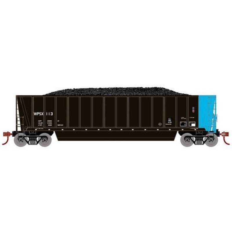 Athearn RTR 1394 HO Scale Bathtub Gondola w/Load Wisconsin Public Service WPSX 113
