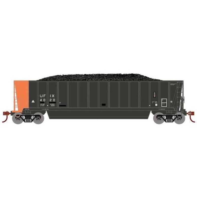 Athearn RTR 1397 HO Scale Bathtub Gondola w/Load Utility Fuels UFIX 4020 Primed for Grime