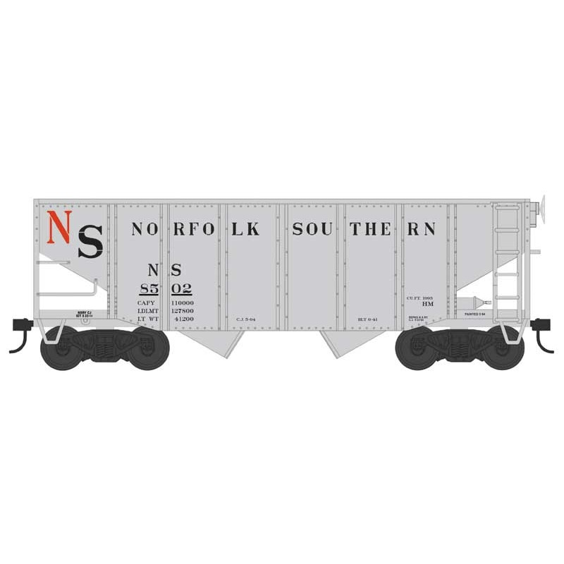 Bowser 43082 HO Scale 55 Ton Fishbelly Hopper Norfolk Southern NS 8502