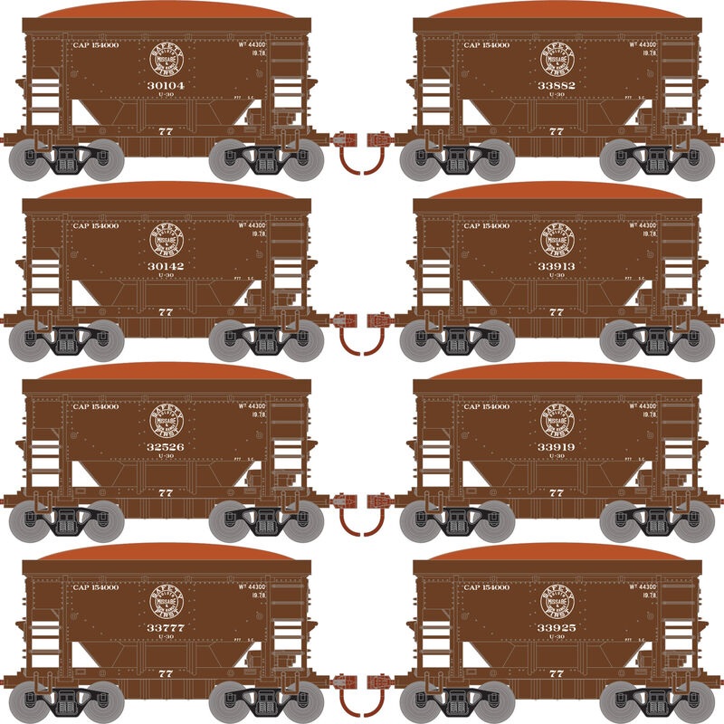 Roundhouse 1163 24' Ore Car w/Load Duluth, Missabe & Iron Range DM&IR 8-Pack #2