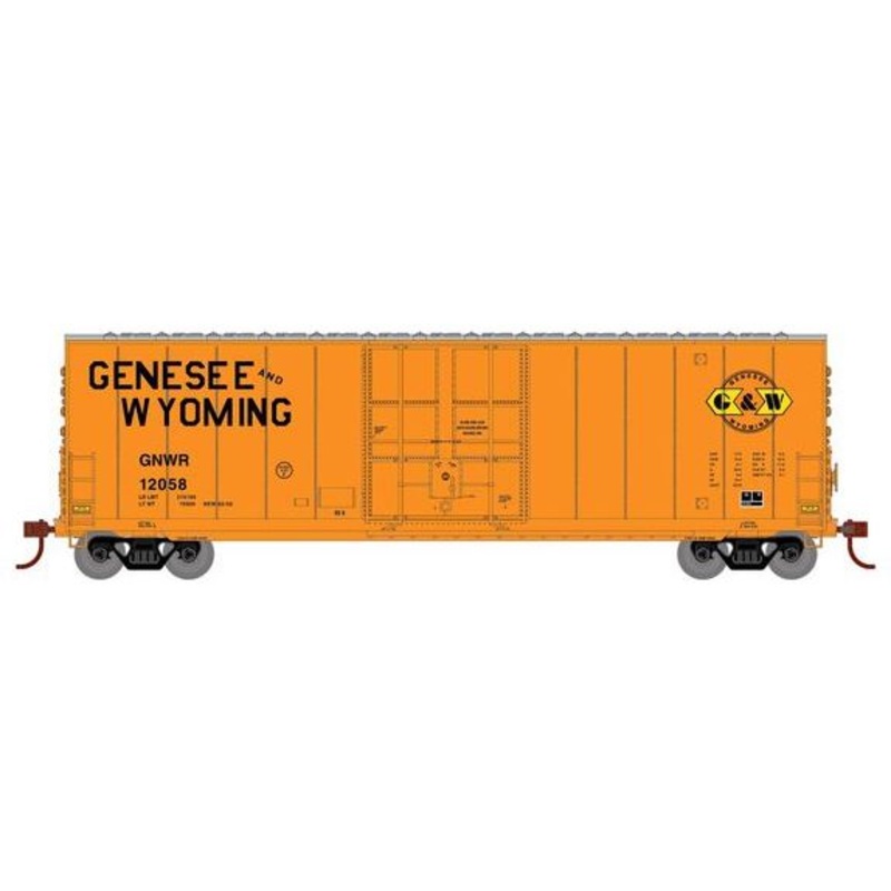 Roundhouse 1177 HO Scale 50' High Cube Smooth Side Box Car Genesee & Wyoming GNWR 12058