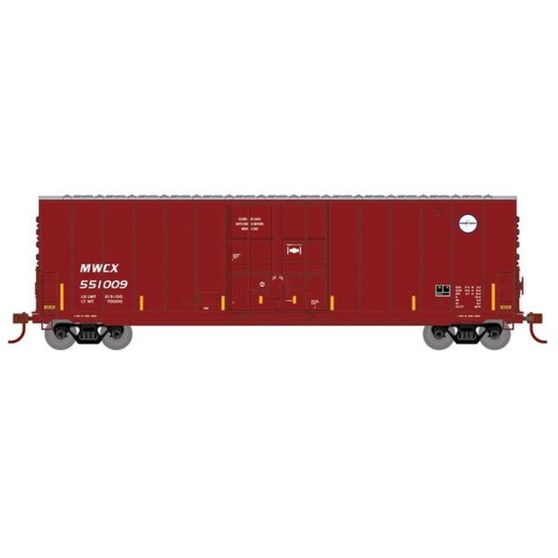 Roundhouse 1185 HO Scale 50' High Cube Smooth Side Box Car Midwest Railcar Corp MCWCX 551009