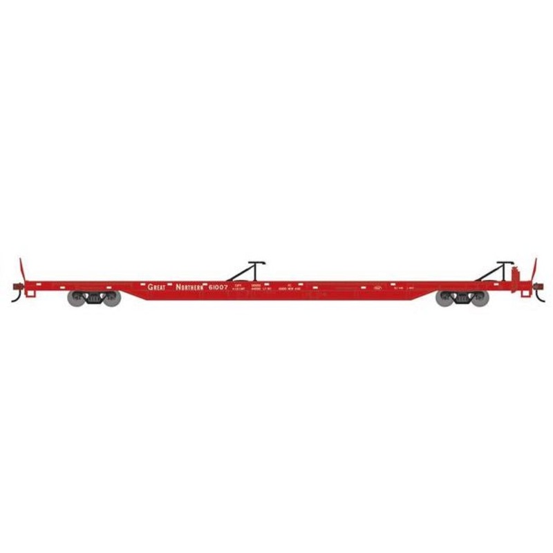 Athearn RTR 1546 HO Scale 85' TOFC Flatcar Great Northern GN 61007