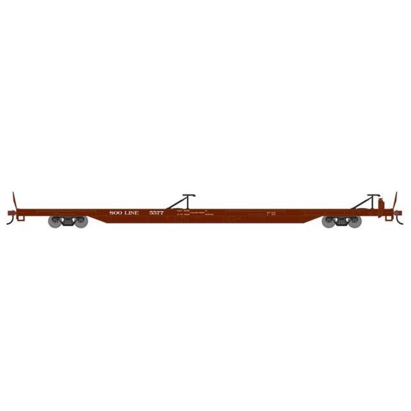 Athearn RTR 1551 HO Scale 85' TOFC Flatcar SOO Line 5577