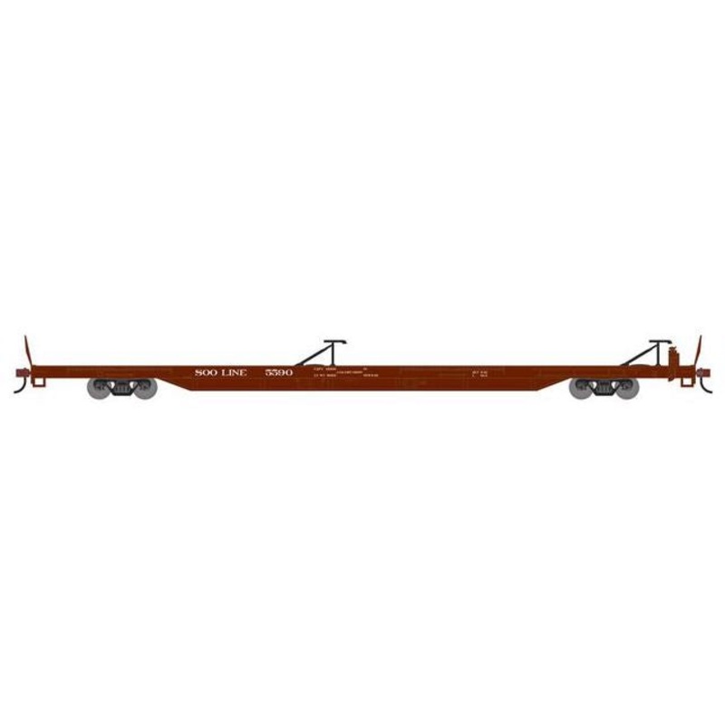 Athearn RTR 1553 HO Scale 85' TOFC Flatcar SOO Line 5590
