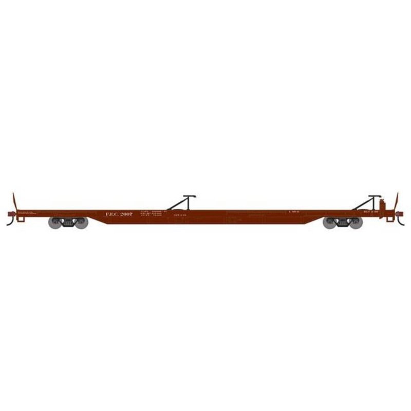 Athearn RTR 1555 HO Scale 85' TOFC Flatcar Florida East Coast FEC 2007