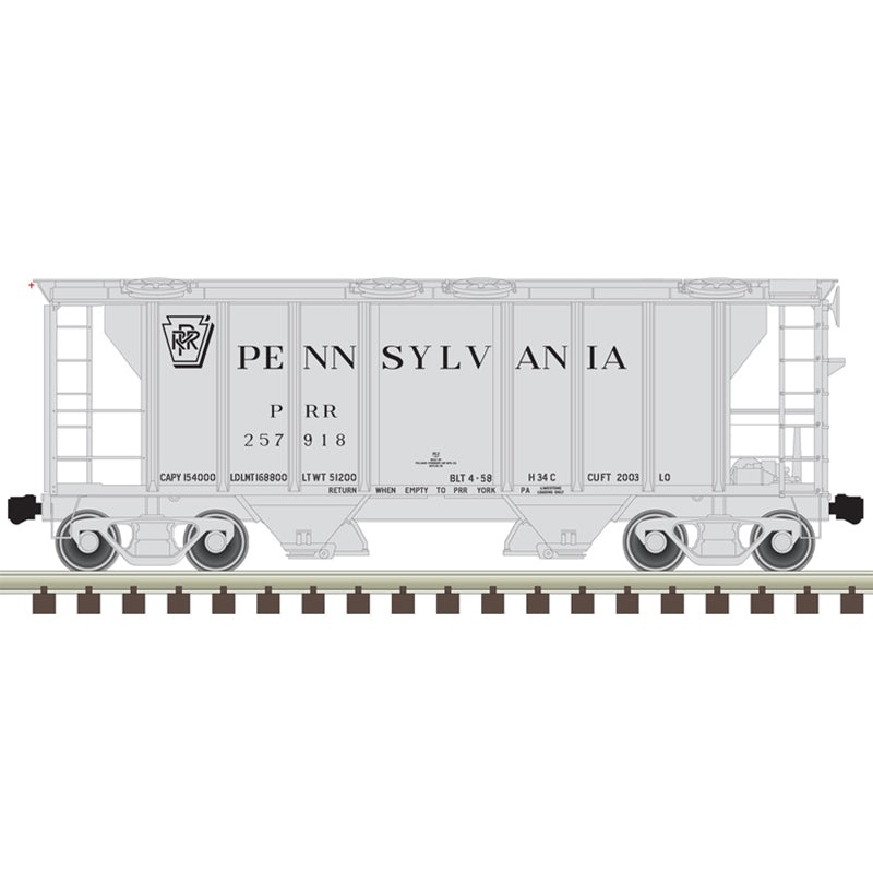 Atlas Trainman 50005909 N Scale PS-2 Covered Hopper PRR 257869
